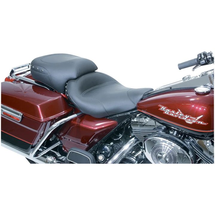 Sadel Studded Wide Touring Svart MUSTANG SOLO W/BLK STUD 97-07FLHR – bild 3