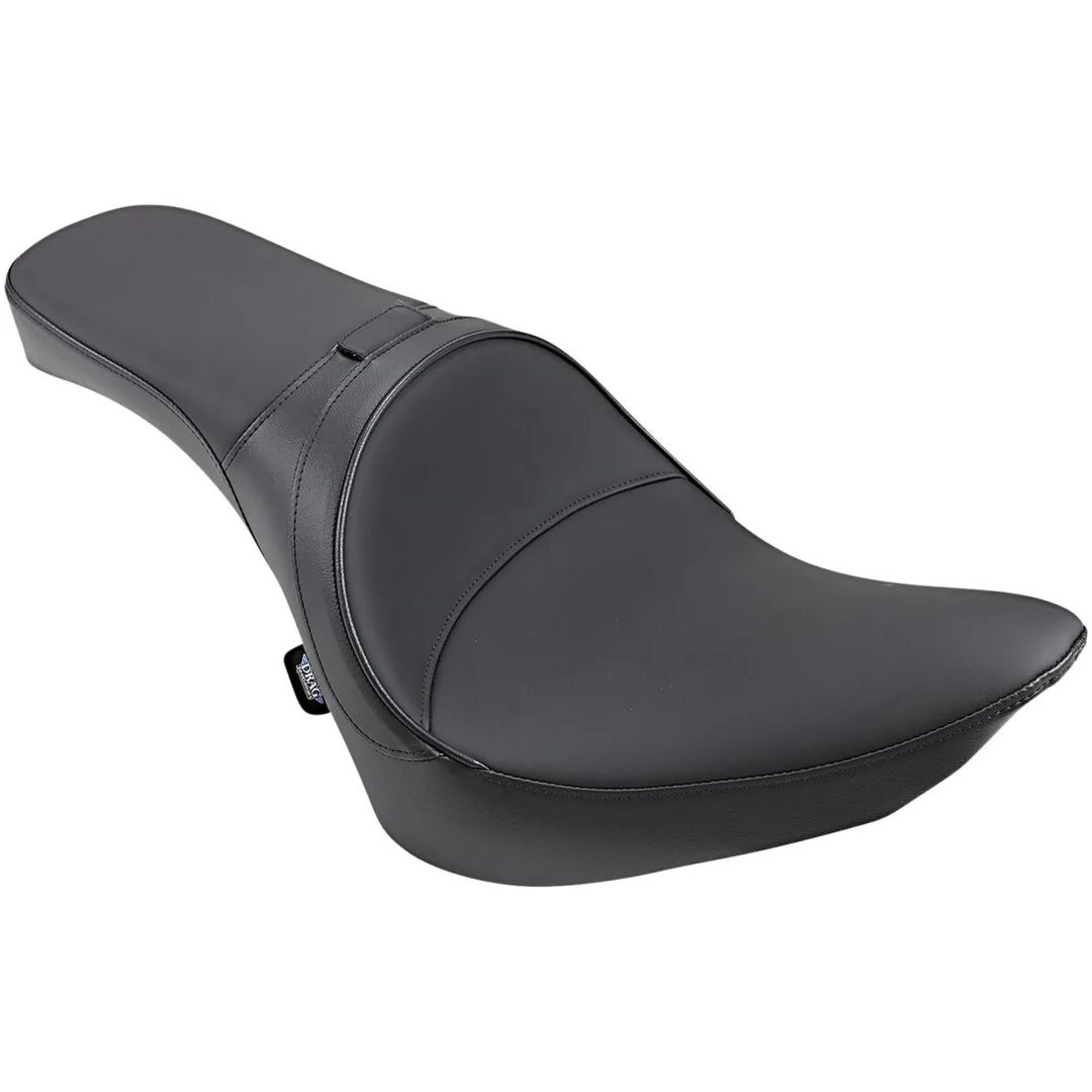 Sadel Svart Leather Solo-style En-del DRAG SPECIALTIES Standard