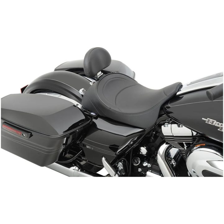Sadel Svart Solo Med Ryggstödsfäste DRAG SPECIALTIES SEAT SOLO DBR MLD 8-14FL – bild 4