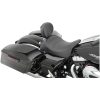 Sadel Svart Solo Med Ryggstödsfäste DRAG SPECIALTIES SEAT SOLO DBR MLD 8-14FL – miniatyr 3