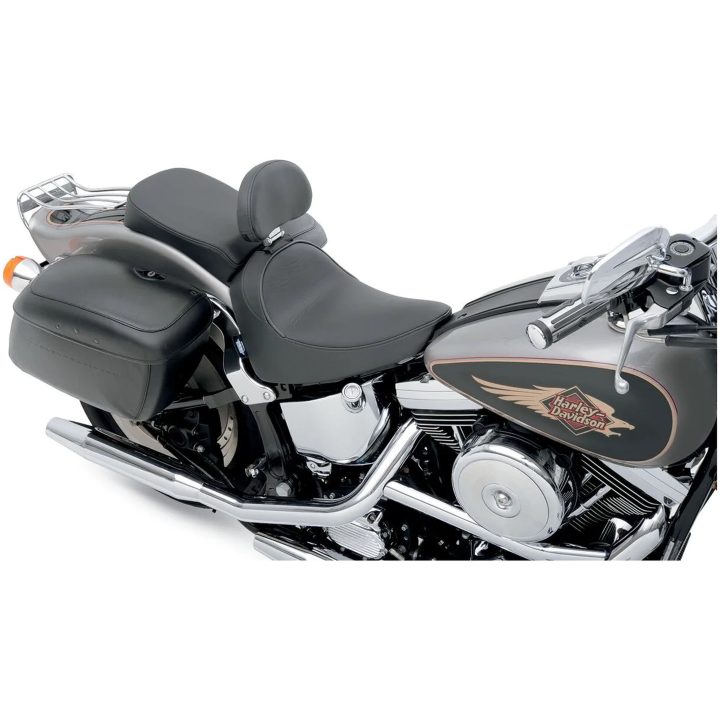Sadel Svart Solo Med Ryggstödsfäste DRAG SPECIALTIES SEAT SOLO DBR SMTH 84-99 – bild 6