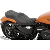 Sadel Touring 2-up Double Bucket Vinyl Svart DRAG SPECIALTIES