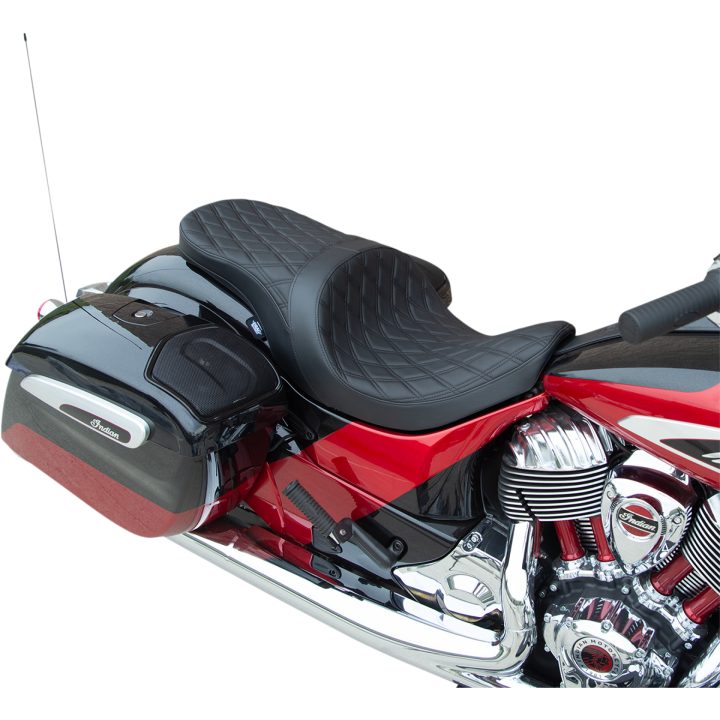 Sadel Touring Low Profile Svart DRAG SPECIALTIES – bild 2