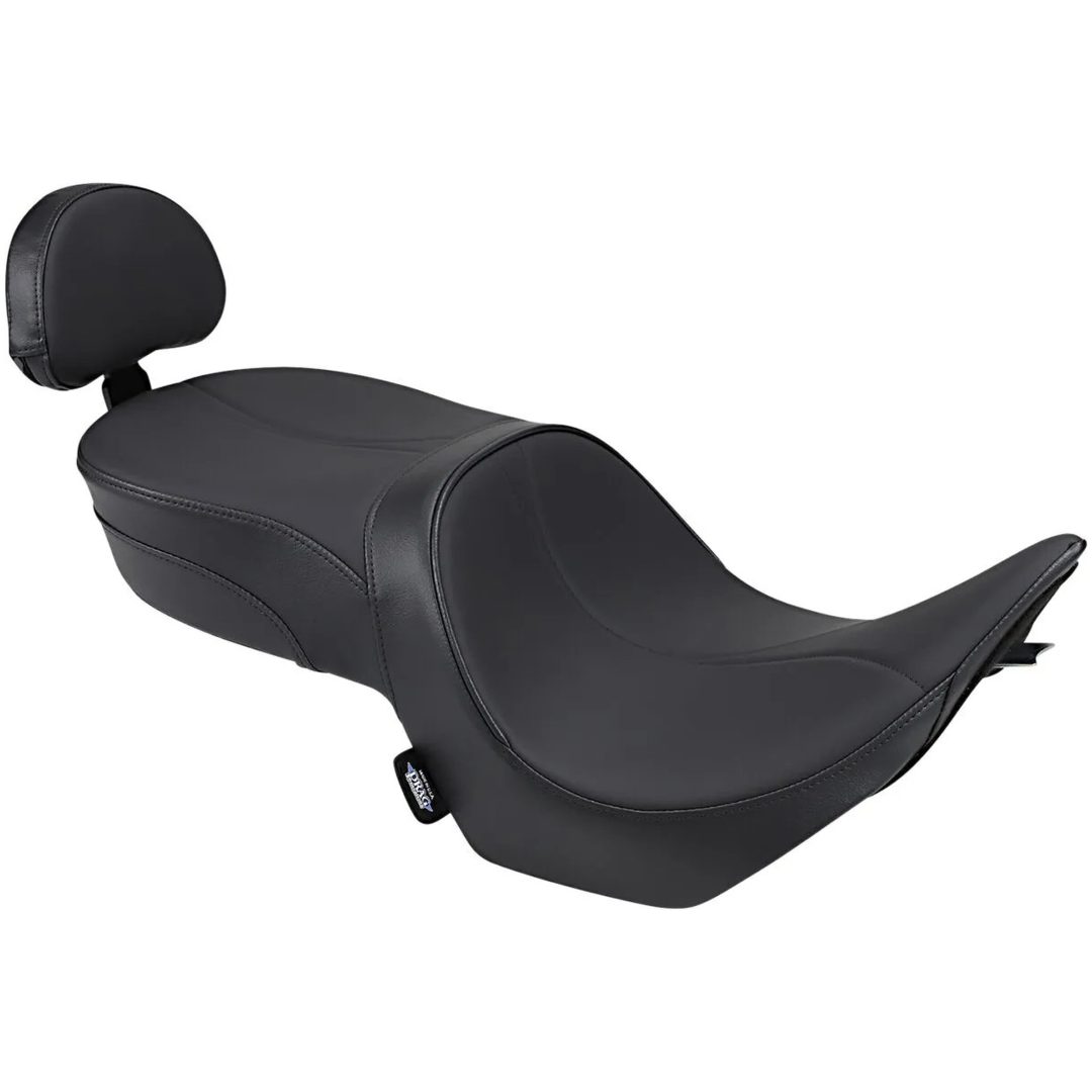 Sadel Touring Low-Profile Svart DRAG SPECIALTIES