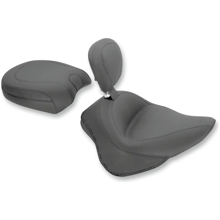 Sadel Vintage Wide Solo Svart Med Avtagbart Ryggstöd MUSTANG SEAT TOUR SOLO DBR VINT – bild 5