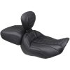 Sadel Wide Deluxe Touring Passenger Svart/Grå MUSTANG – miniatyr 3