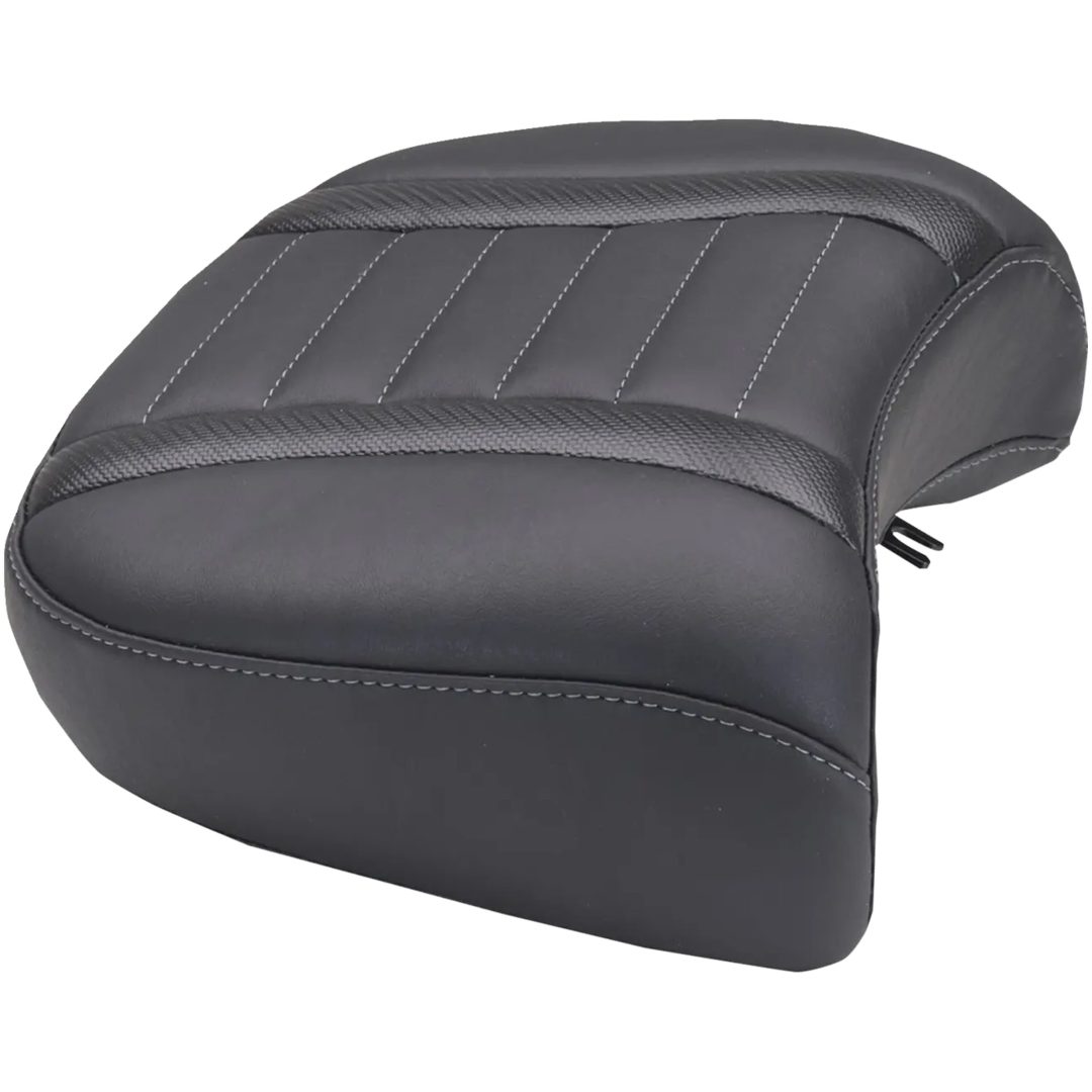 Sadel Wide Deluxe Touring Passenger Svart/Grå MUSTANG