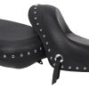Sadel Wide Touring Svart MUSTANG Med nitar – miniatyr 3