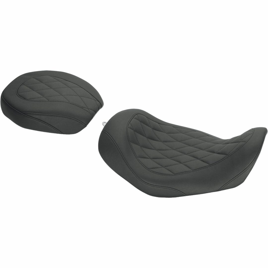 Sadel Wide Tripper Solo Och Bak Svart MUSTANG SEAT R. WDTRP DIMND DYNA
