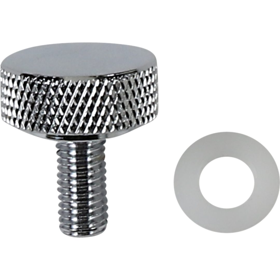 Sadelknoppkit Krom/silver Smooth DRAG SPECIALTIES