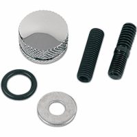 Sadelmonteringsknopp Krom Knurled DRAG SPECIALTIES