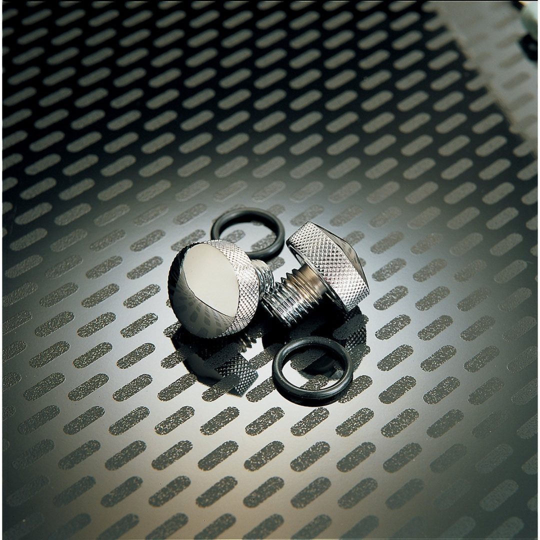 Sadelmonteringssats Knurled Krom Silver DRAG SPECIALTIES