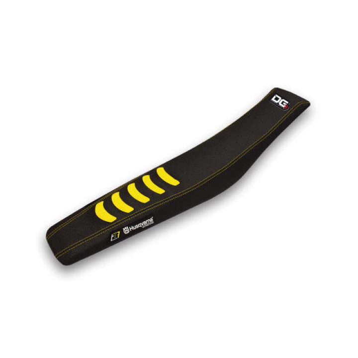 Sadelöverdrag Double Grip 3 Blackbird Racing Svart/Gul – bild 2