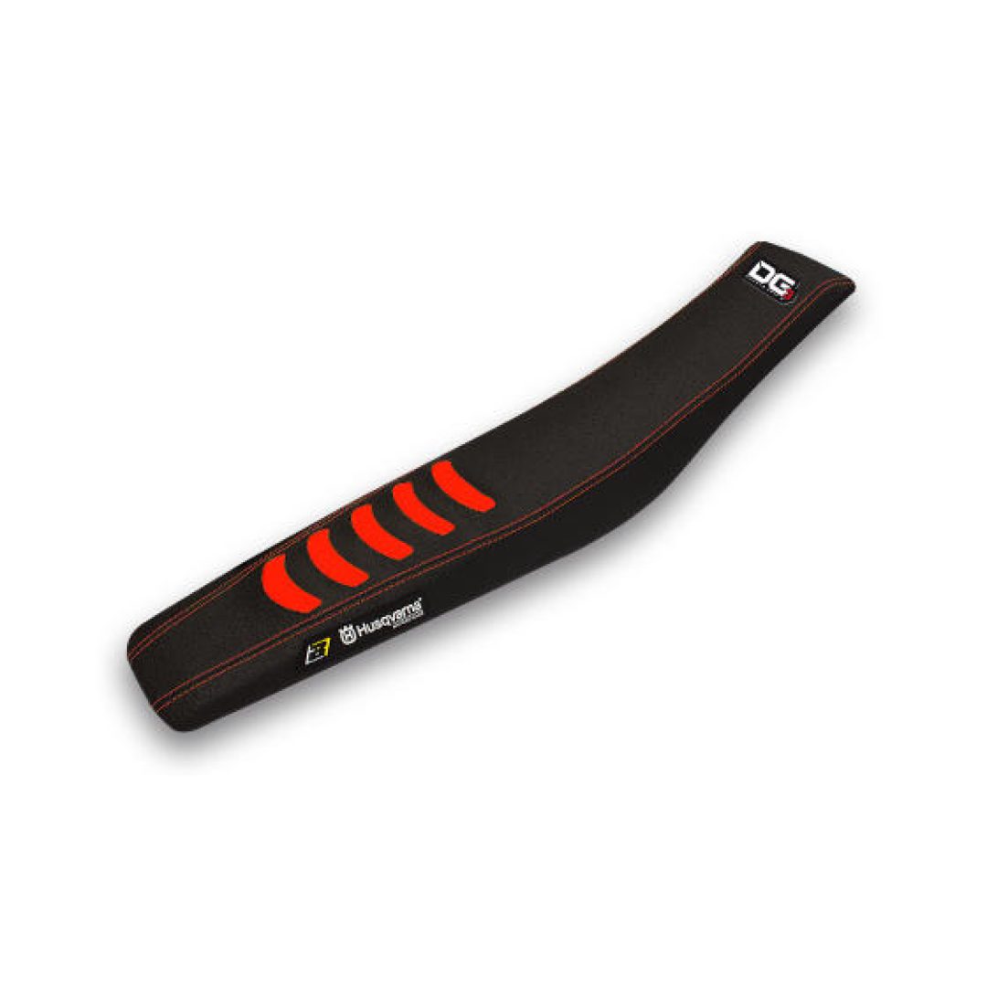 Sadelöverdrag Double Grip 3 Blackbird Racing Svart/Röd – bild 2