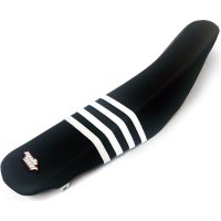 Sadelöverdrag Svart/Vit Moto Seat