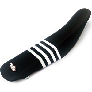 Sadelöverdrag Svart/Vit Moto Seat
