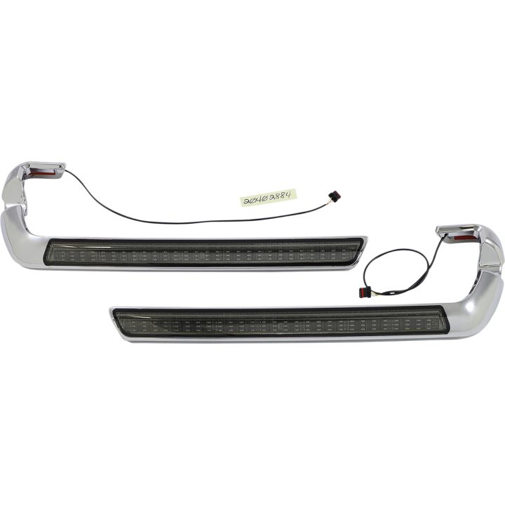 Sadelväska Blinkers/Bromsljus Sdlbg Sd Mkr Rökfärgad/Röd/Krom CUSTOM DYNAMICS Markeringsljus – bild 2
