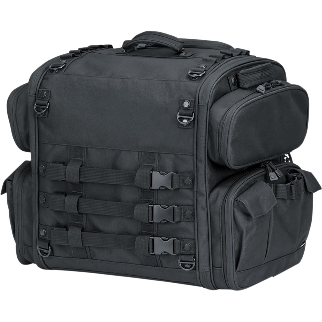 Sadelväska Momentun Road Warrior Svart KURYAKYN 59 Liter / Svart – bild 4