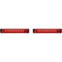 Sadelväskelampor Probeam® Led Sequential Bagz™ Röd/Krom CUSTOM DYNAMICS