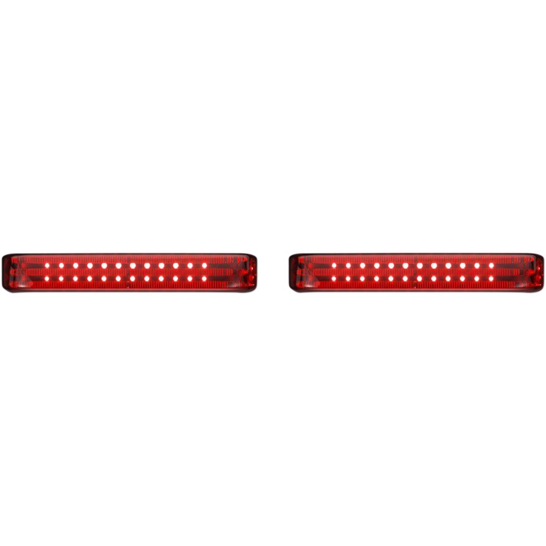 Sadelväskelampor Probeam® Led Sequential Bagz™ Röd/Krom CUSTOM DYNAMICS Accentbelysningssats – bild 2