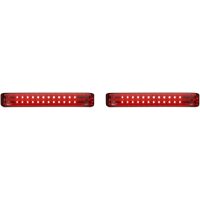 Sadelväskelampor Probeam® Led Sequential Bagz™ Röd/Krom CUSTOM DYNAMICS