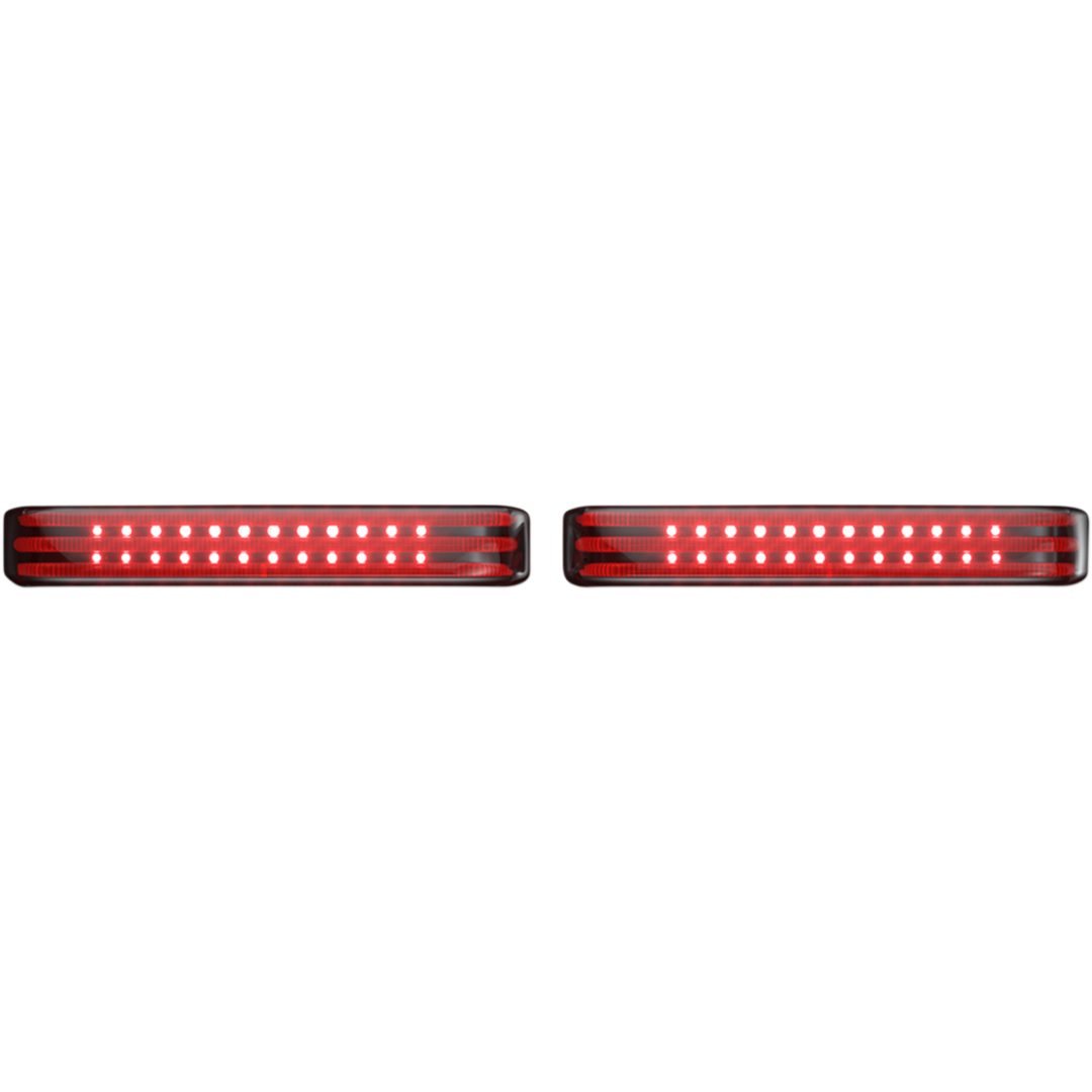 Sadelväskelampor Probeam® Led Sequential Bagz™ Rökfärgad/Röd/Krom CUSTOM DYNAMICS Accentbelysningssats – bild 3