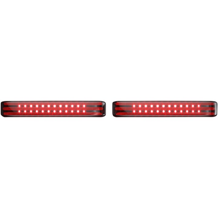 Sadelväskelampor Probeam® Led Sequential Bagz™ Rökfärgad/Röd/Krom CUSTOM DYNAMICS Accentbelysningssats – bild 3