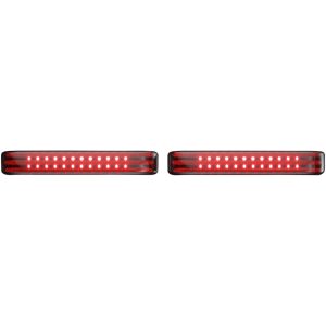 Sadelväskelampor Probeam® Led Sequential Bagz™ Rökfärgad/Röd/Krom CUSTOM DYNAMICS