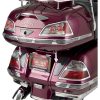 Sadelväskelister Led Trunk And Saddlebag Molding Insert Kit Klar/Röd/Krom SHOW CHROME Nedre – miniatyr 1