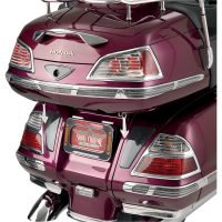 Sadelväskelister Led Trunk And Saddlebag Molding Insert Kit Klar/Röd/Krom SHOW CHROME