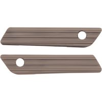 Sadelväsklåslock Grooved Titanium Grå ARLEN NESS
