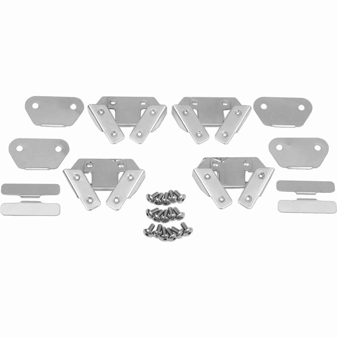 Sadelväskmonteringssats Silver/chrome DRAG SPECIALTIES
