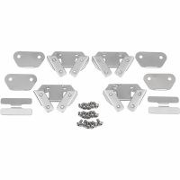 Sadelväskmonteringssats Silver/chrome DRAG SPECIALTIES