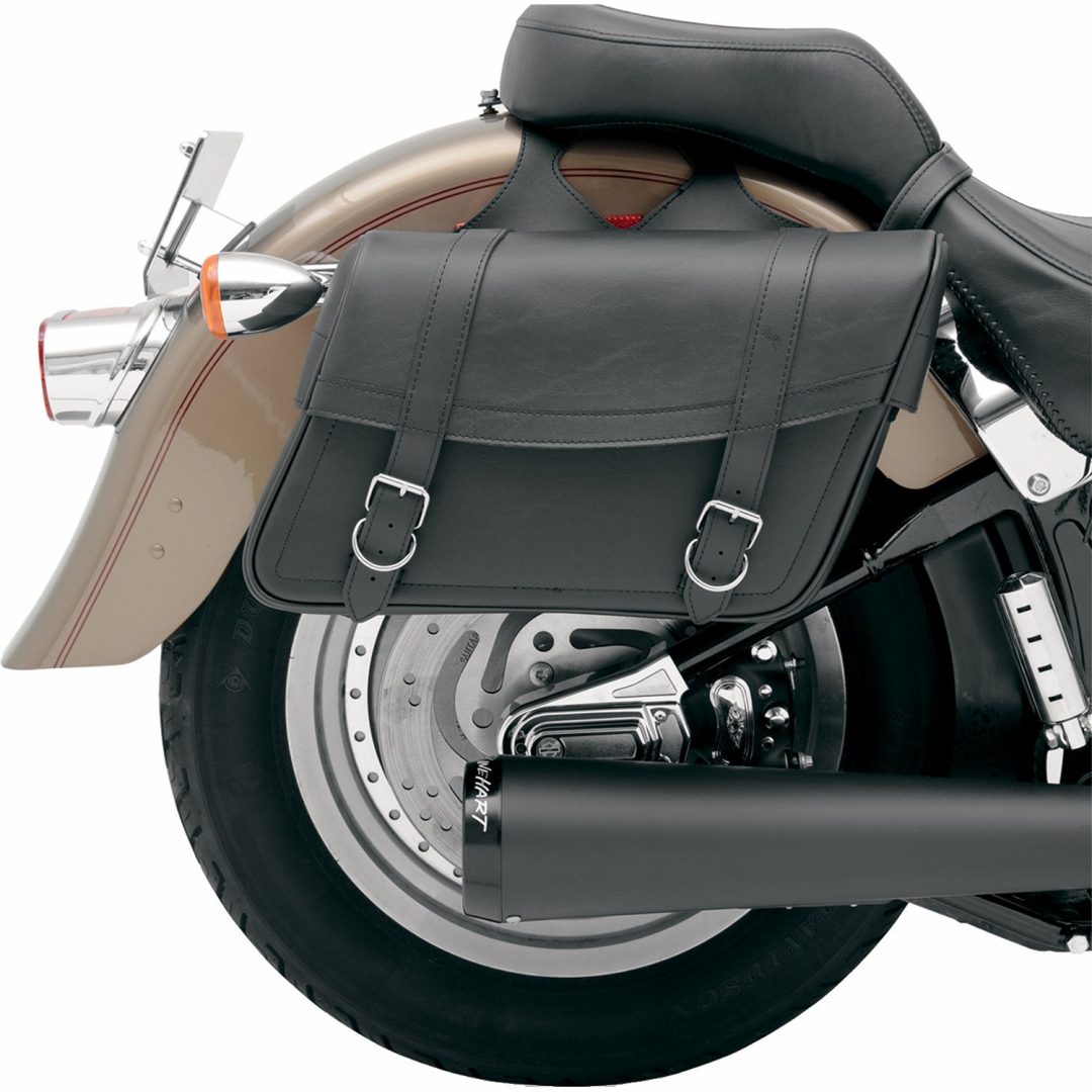 Sadelväskor Highwayman Svart Slant-style SADDLEMEN