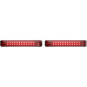 Sadelväskor Probeam® Led Sequential Bagz™ Rökfärgad/Röd/Krom CUSTOM DYNAMICS