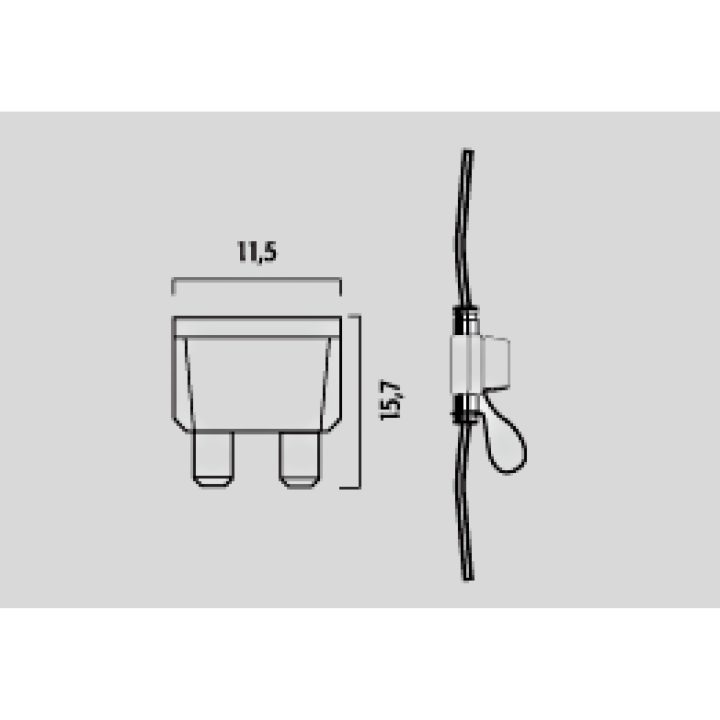 Säkringar Mini Plug-in FLOSSER FUSES MINI 2A 50PK – bild 2