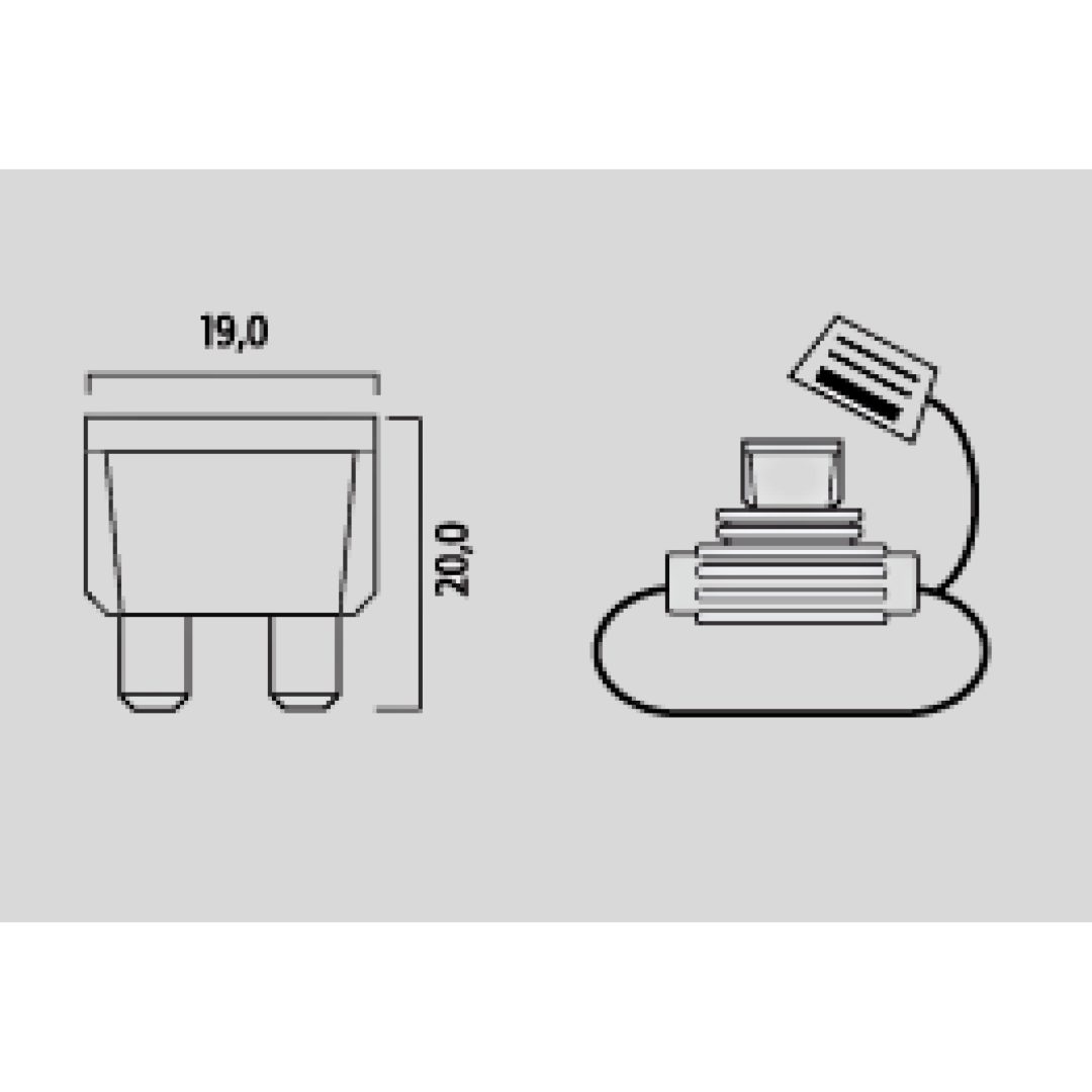 Säkringar Standard FLOSSER FUSES STANDARD SIZE 1A 50PK – bild 2