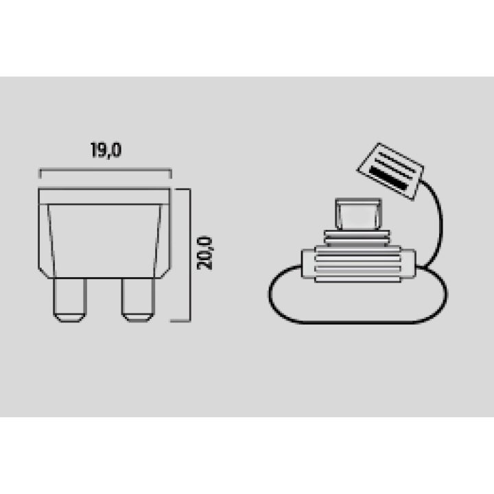 Säkringar Standard FLOSSER FUSES STANDARD SIZE 1A 50PK – bild 2