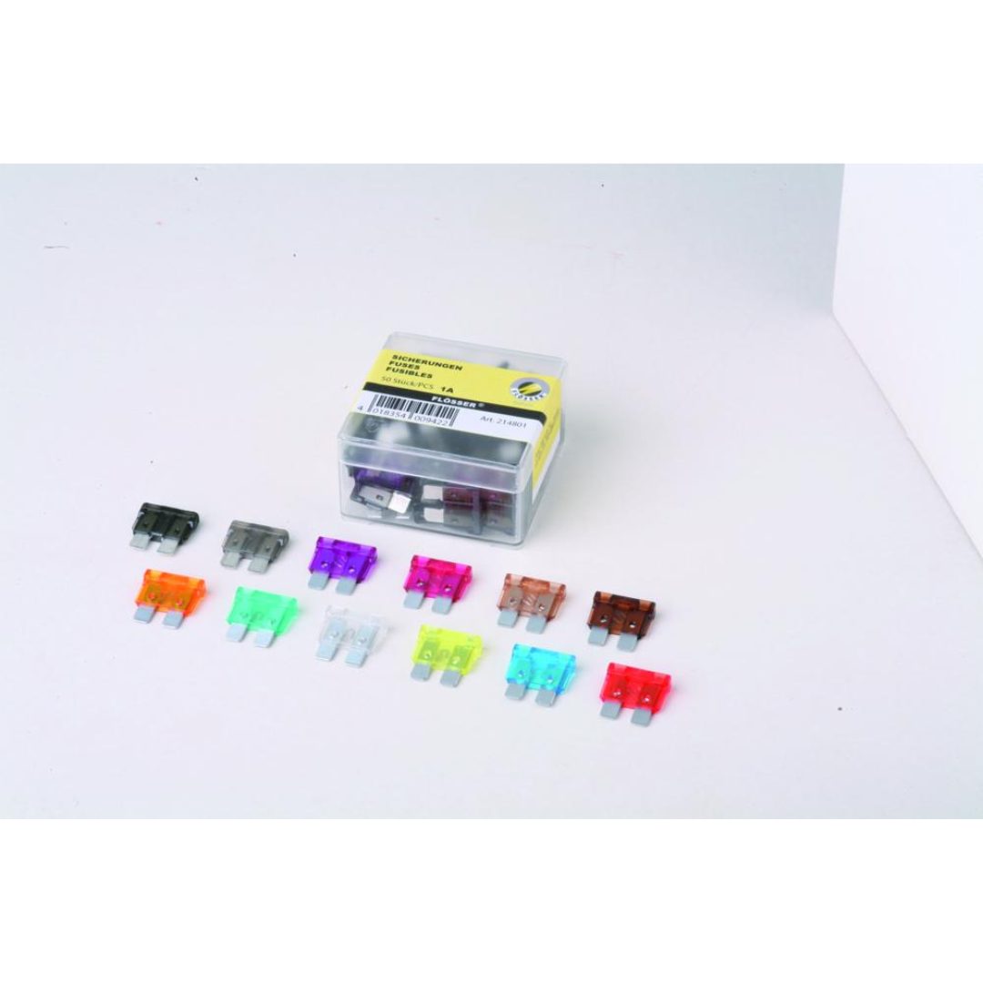 Säkringar Standard FLOSSER FUSES STANDARD SIZE 1A 50PK