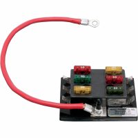 Säkringsblock 6-kretsar Svart RIVCO PRODUCTS