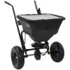 Saltspridare manuell PVC och stål 106x73x76 cm 45 L vidaXL – miniatyr 1