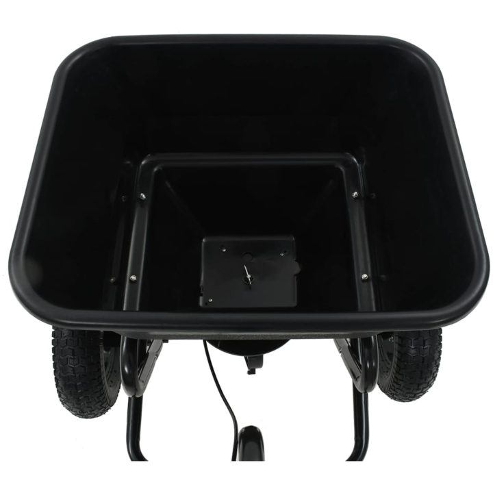 Saltspridare manuell PVC och stål 125x74x79 cm 45 L vidaXL – bild 11