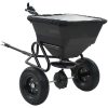 Saltspridare manuell PVC och stål 125x74x79 cm 45 L vidaXL – miniatyr 1