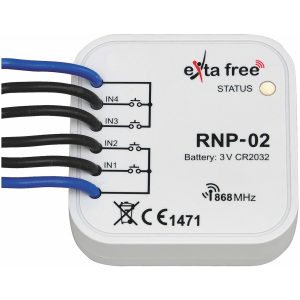 Sändare, 4-kanal, 868,32MHz, Batteri MALMBERGS