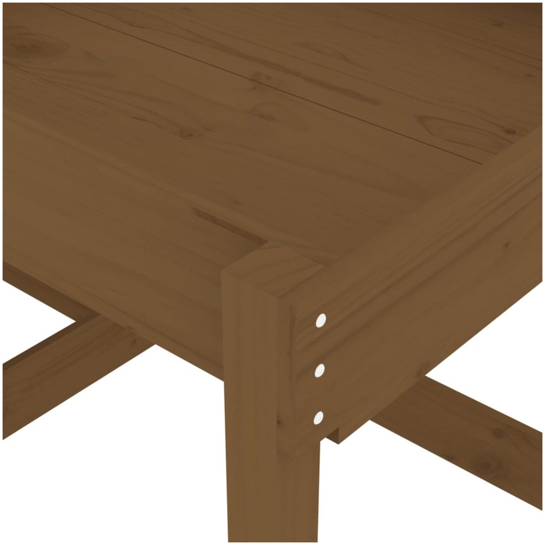 Sandbord 2 st honungsbrun massiv furu vidaXL – bild 8