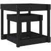 Sandbord 2 st svart massiv furu vidaXL – miniatyr 7