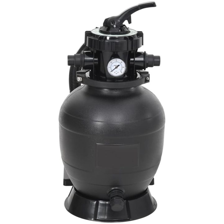 Sandfilter för pool med 6-vägventil svart vidaXL – bild 4