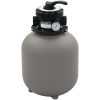 Sandfilter med 4-vägsventil grå 350 mm vidaXL – miniatyr 1
