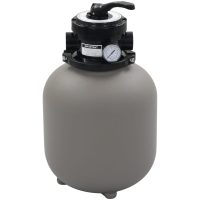 Sandfilter med 4-vägsventil grå 350 mm vidaXL