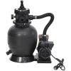 Sandfilter med förfilter svart vidaXL – miniatyr 3